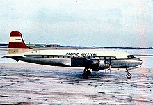 Pacific Western Airlines DC-4 at Edmonton City Centre Airport