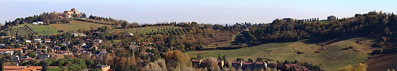 Garampo hills in Cesena, Emilia-Romagna, Italy.