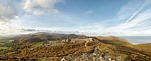 Panorama of Castell Caer Seion.jpg