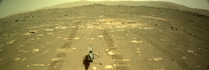 Thumbnail for File:Panorama of Jezero crater on Mars, sol 44 of Perseverance mission.png