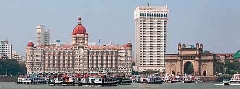 The Gateway as seen with the Taj Mahal Palace and Tower Hotel