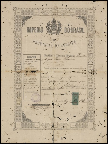 File:Passaporte do escravo Manoel assinado por Angelo Pires Ramos, autorizando alocomoção a fim de ser vendido, Arquivo Público do Estado de São Paulo.pdf