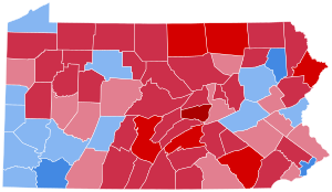 Pennsylvania Presidential Election Results 1960.svg