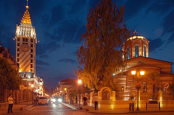 Pharnavaz Street in Batumi.