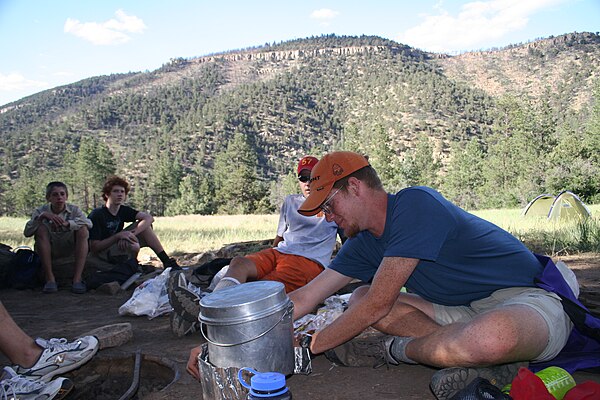 A Ranger helping Scouts on their first day at Philmont