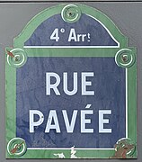 Plaque de la rue