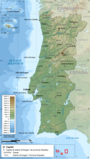 Miniatura para Geografía de Portugal