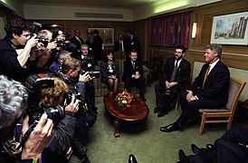 President Bill Clinton visits Queen's University in Belfast.jpg