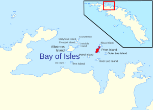 Lage der Insel in der Bay of Isles