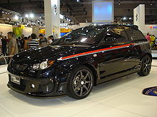 Proton Satria Neo R3 (second generation) ProtonSatriaR3-MelbMotorshow.JPG