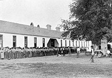 Quarters C, 1901 Quarters C at the Louisiana State Penitentiary (circa 1901).jpg