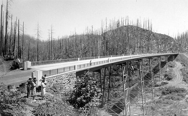 Quartz Creek Bridge in Clatsop County, 1944