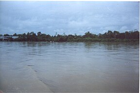 Die Río Putumayo in Puerto Asís, Colombia.