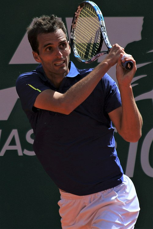 Ramos Viñolas playing in the 2022 Monte Carlo Masters