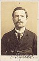 פורטרט זהות משטרתי של האנרכיסט רוואשול שצולם ככל הנראה בידי ברטיון בעצמו, 1892.