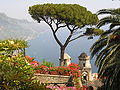 High resolution view of the coast from Villa Rufolo in Ravello