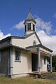 Entrance of the church of Grand Ilet (Salazie, Réunion island)