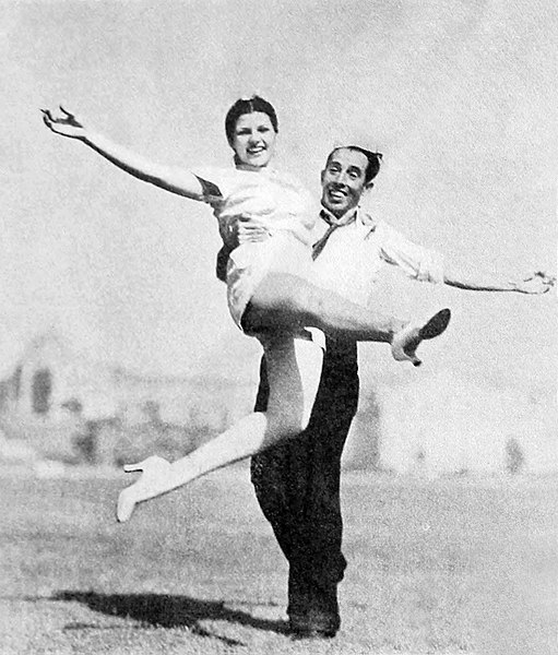 Rita and her father, 1935