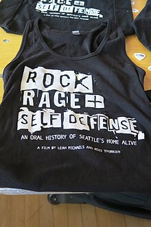 From the Women (un)Conference in Seattle, Washington Rock, Rage and Self Defense shirt.JPG