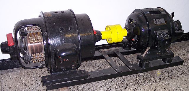 A small motor-generator set
