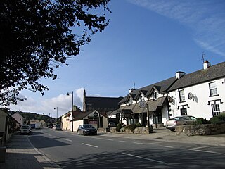 Roundwood Town in Leinster, Ireland