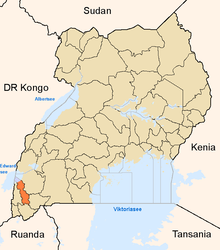 Rukungiri District (highlighted), Uganda Rukungiri District Uganda.png