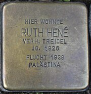 Stolperstein für Ruth Hené