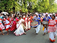 Sarhul dance procession in Ranchi SARHUL IN RANCHI.jpg