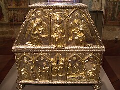 Arqueta de Sant Cugat, obra de orfebrería del s. XIII