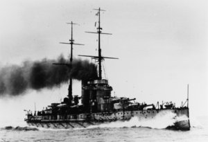 Prinz Eugen under gång 1914.