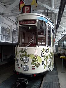 Der Partywagen in der Straßenbahnwelt Stuttgart