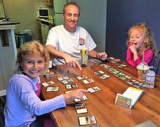 Magic: The Gathering player Dana Fischer and family