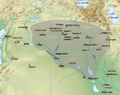 Obseg Gornjemezapotamskega cesarstva ob smrti Šamši-Adada I. okoli leta 1721 pr. n. št.