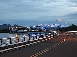 San Juanico Bridge sunset lighted (Tacloban, Leyte; 09-08-2022).jpg
