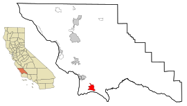 San Luis Obispo County California Incorporated and Unincorporated areas Nipomo Highlighted.svg