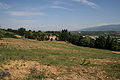 The plain of Castelvecchio on Monteleoni Hill that untill XIII century was occupied by the Leona Castle in Levane