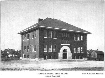 Sanders School, 1900. George W. Maher, architect