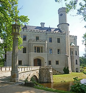 Uitzicht op het kasteel