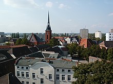 Blick über die Altstadt von Schwedt