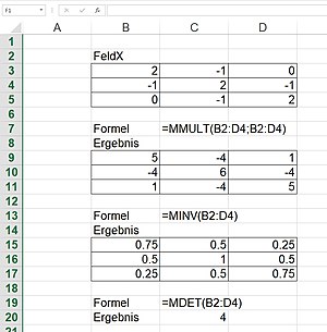 Mathematik Matrix: Begriffe und erste Eigenschaften, Addition und Multiplikation, Weitere Rechenoperationen