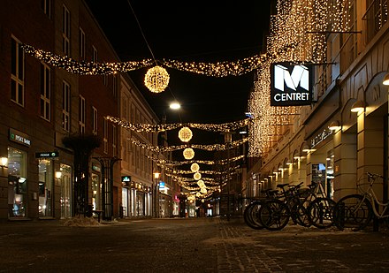 LEDs as Christmas illumination in Viborg, Denmark