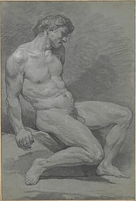 Seated Male Nude Facing Right sa Metropolitan Museum of Art