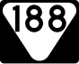 Markierung State Route 188