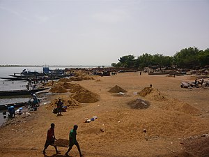 位於塞古的尼日爾河沿岸