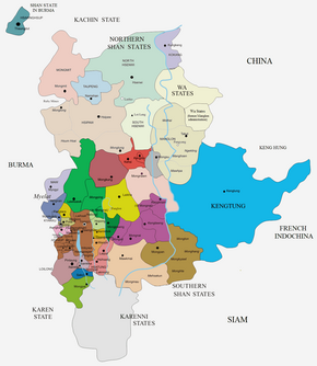 Map of the Shan States