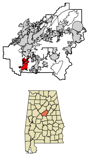 File:Shelby County Alabama Incorporated and Unincorporated areas Montevallo Highlighted 0150312.svg