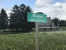 Sign showing Woodhull Sign in Woodhull, Wisconsin.jpg