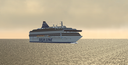 Screenshot of the MS Silja Europa, a user-created ship. Silja Europa VirtualSailor.png