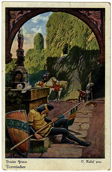 File:Sleeping Beauty - 53076227141 - Jack Zipes Historic Fairy Tale Postcard Collection - Dornröschen - Kubel, Otto (German 1868-1951).jpg