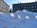 Overvloedige sneeuwbanken in april 2008